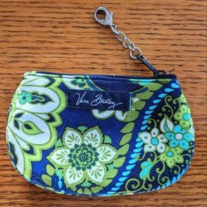Vera Bradley ID holder clip zip